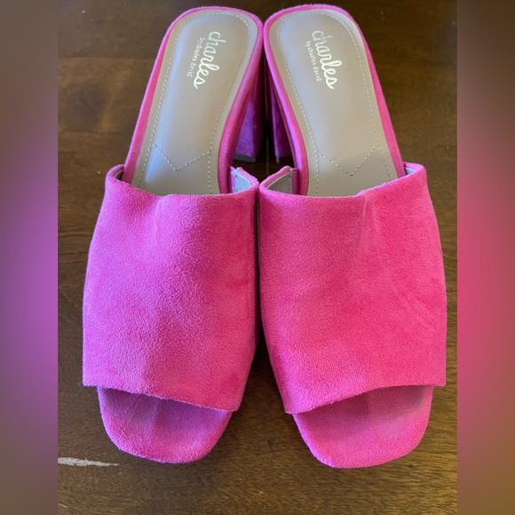 Charles by Charles David Pink Fuchsia Elyse Platform Sandals Women’s 9 - Picture 3 of 11